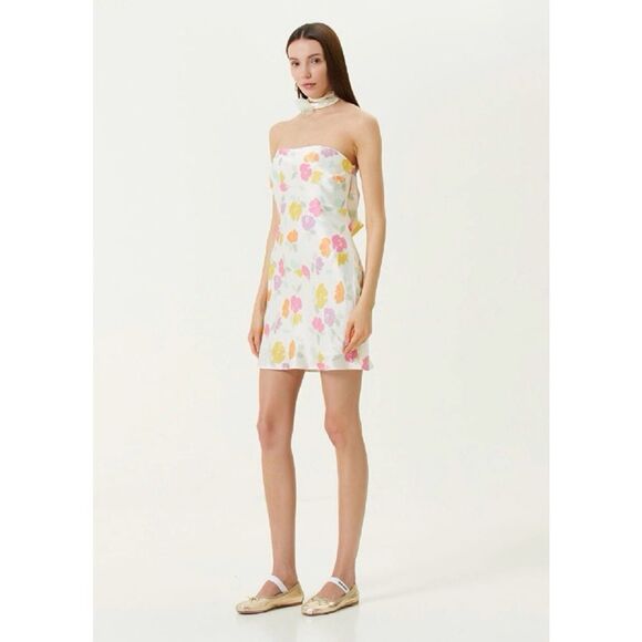 New For Love & Lemons Hazel Mini Dress Size L - Picture 4 of 10